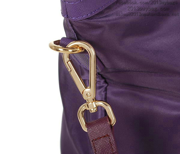 2014 Prada fabric shoulder bag BL4257 purple - Click Image to Close